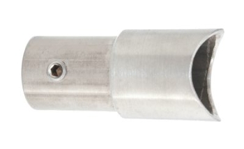 Muffe f�r Pfosten 42,4 mm und Quergurt 42,4/2,0 mm, V2A